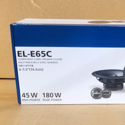 Alpine EL Series Car Speakers Set 6 1/2" Component Speaker System 180 Watts EL-E65C 🚨 Payment Options Available 🚨 No Credit Needed 🚨 