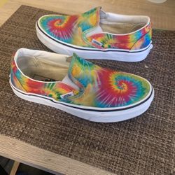 Tie dye Vans Size 4.5 