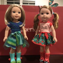 American Girl Doll Wellie Wisher Dolls And Accessories!! 