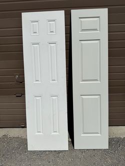 6 panel white doors- Like new - never installed