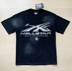 Hellstar Chrome T-Shirt 'Black' (with hellstar bag)