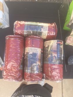 4 NEW Red Arm Chair Slip Covers