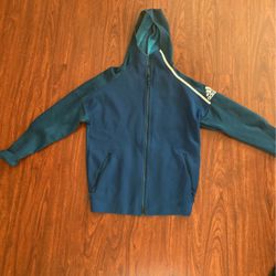 Adidas PrimeKnit Jacket Cerulean Blue Jacket Mens Med - Originally $200