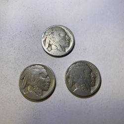 3 Indian Nickels 