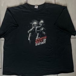 Daft Punk Sin City Parody Grail Synth City Get Lucky Cartoon T Shirt Sz 4XL Rare