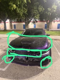 Hood grill and fog light