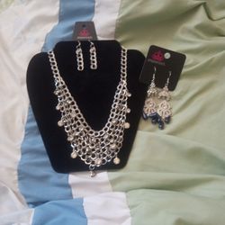 2pc Necklace And Earrings Set