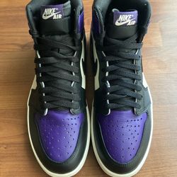 Nike Air Jordan I 1 High OG “Court Purple” Sz 10