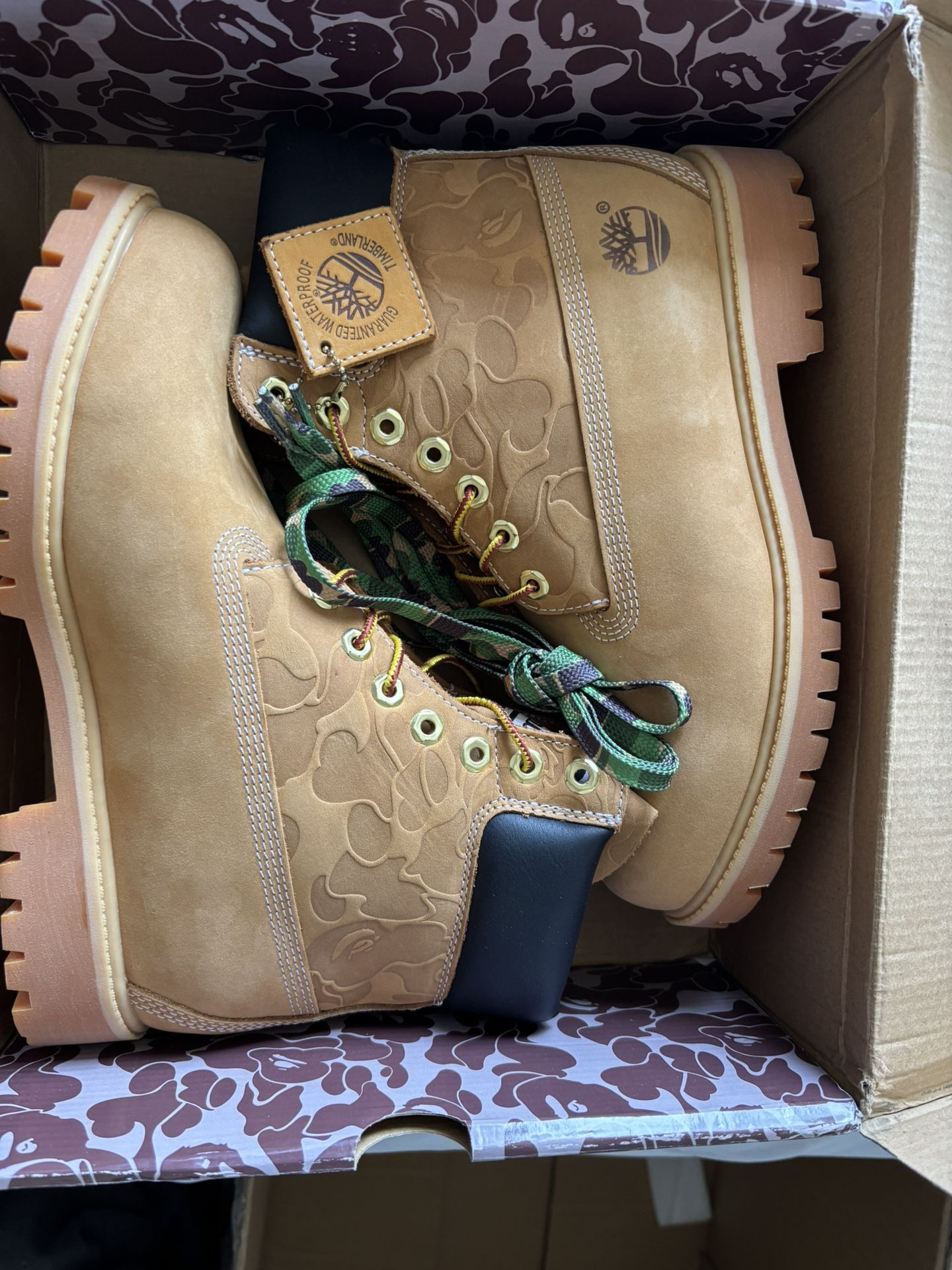 Timberlands X Bape X undefeated