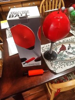 New tabletop inflatable punching bag
