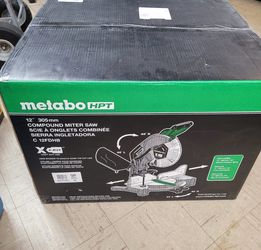 New NEW Metabo HPT 12" 15A Dual Bevel Compound Corded Miter Saw Model C12FDHB