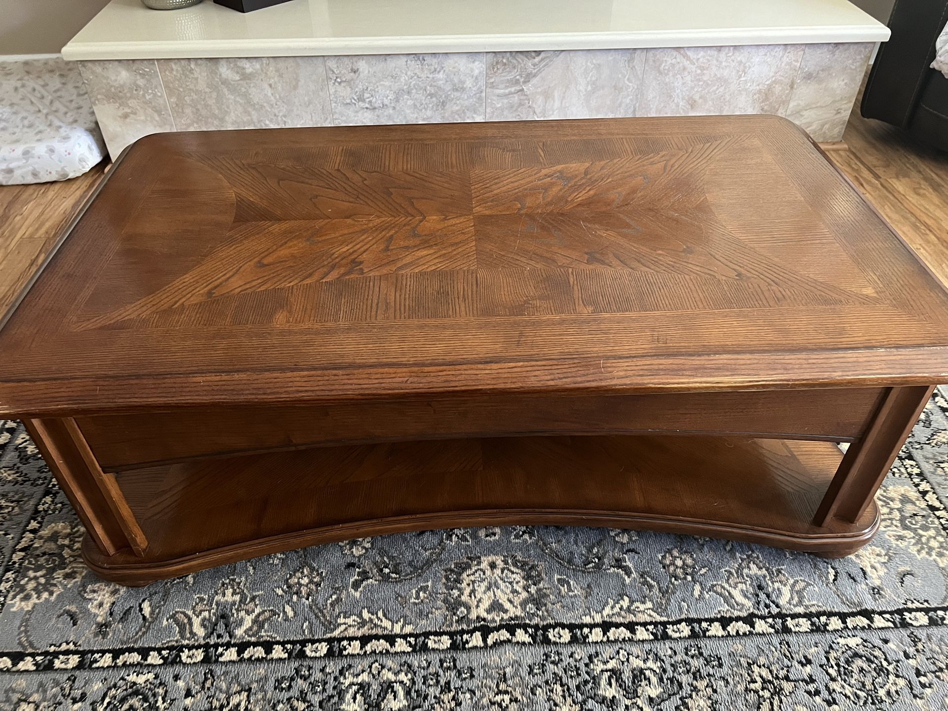 Coffee Table and End Tables Solid Oak