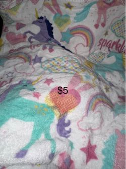 Sparkle unicorn blanket