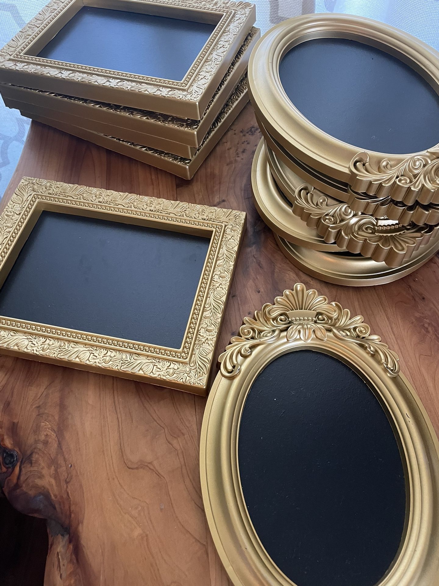 Vintage Gold Plastic chalk frames
