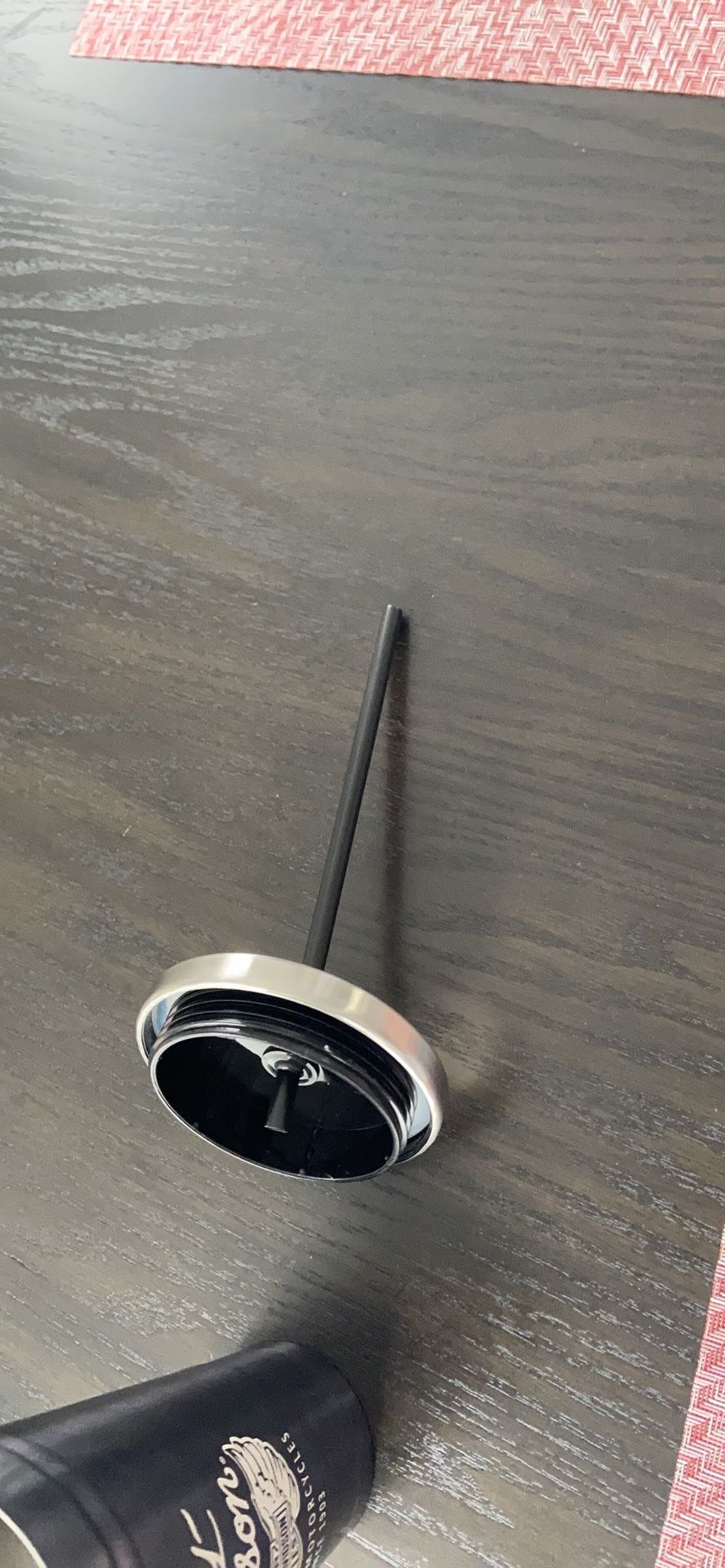 Harley Davidson stainless steel cup with straw