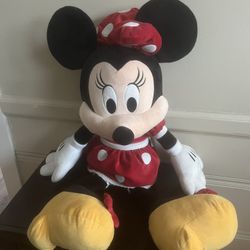 Authentic, LARGE MINI MOUSE CAN USE FOR DECOR OR PILLOW!