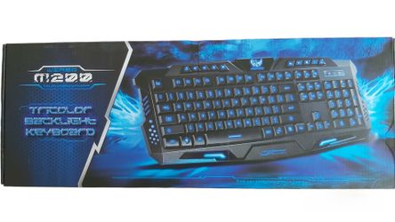 3 Color LED Backlight USB Wired illuminated Game Gaming Keyboard PC