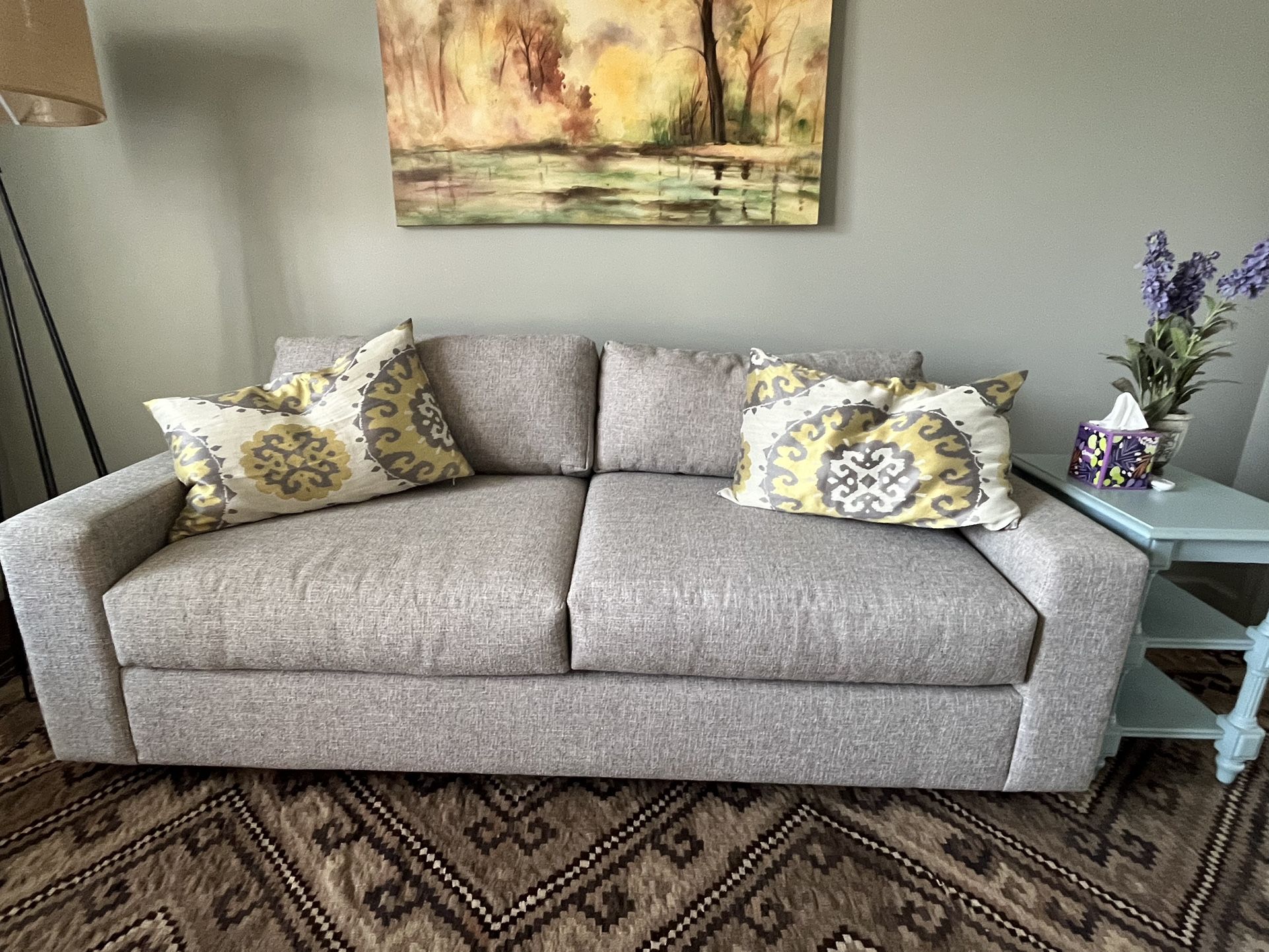 Beige Queen Size Sofa Bed From Crate And Barrel