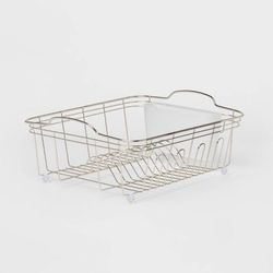 Wire Dish Rack Small Satin Nickel - Threshold for Sale in Chesnee