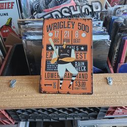 Wrigley 500 Basball Reproduction Metal Sign 12"x8"