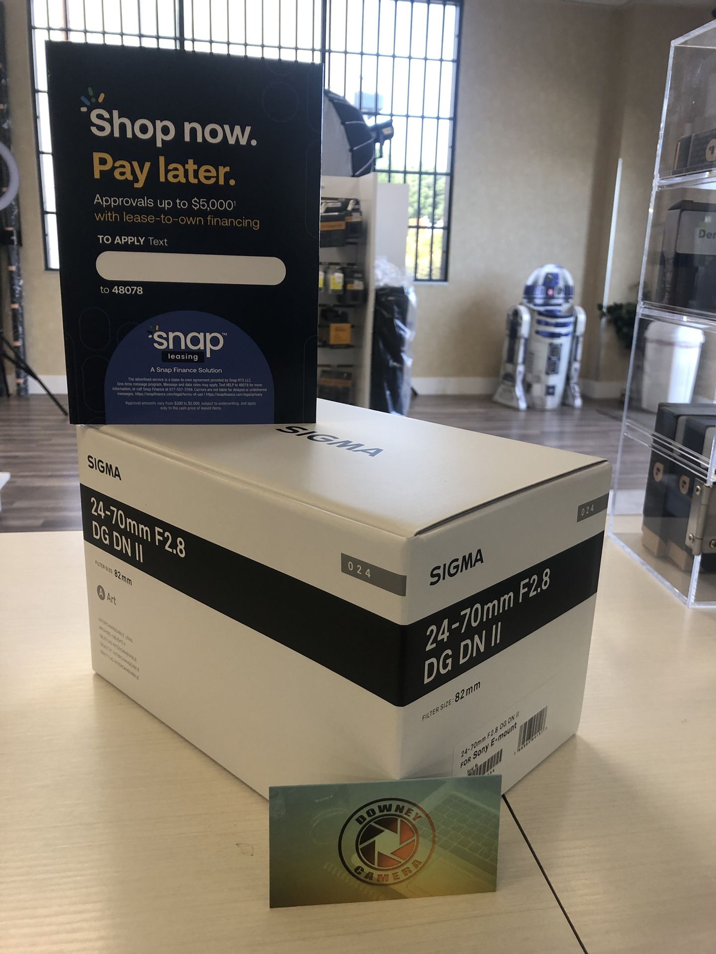 Sigma 24-70mm F2.8 For Canon Ef Mount With Canon EF-RF Adapter Only At Downey Camera