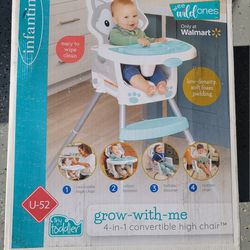 4-in-1 Convertible High Chair