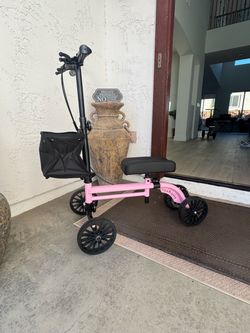 Brand new knee scooter walker with disc brake /Has front basket / adjustable