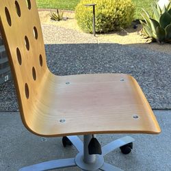 Two IKEA ‘Jules’ Adjustable Rolling Chairs 