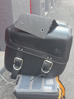 Brand new set of motorcycle saddlebags – never used or mounted.