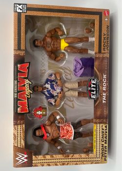 WWE Maivia Legacy 3 Pack Elite Collection WWE Generations New Sealed The Rock