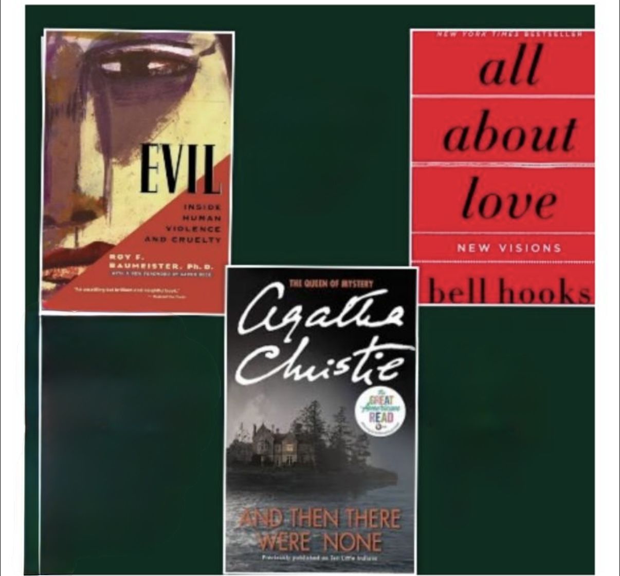 3 Books For Sale!!! All About Love, Evil, And Then There Were None