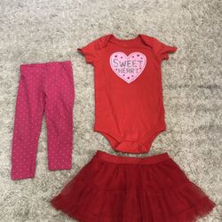 Baby Girl Valentines Clothes 