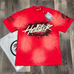 Hellstar “Is This What Heaven Sounds Like” Red Graphic T Shirt