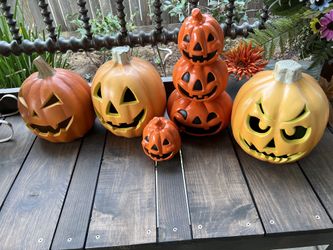 5 Piece Jackolanterns Pumkins