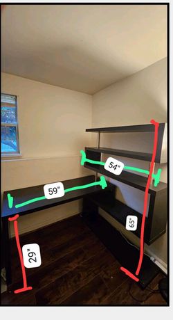 L-Shaped computer desk
