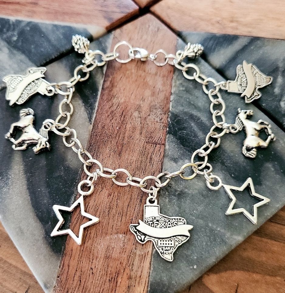 Texas charms Bracelet Handmade