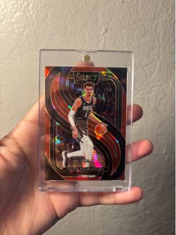 Victor Wembanyama Red Prizm Holo Card