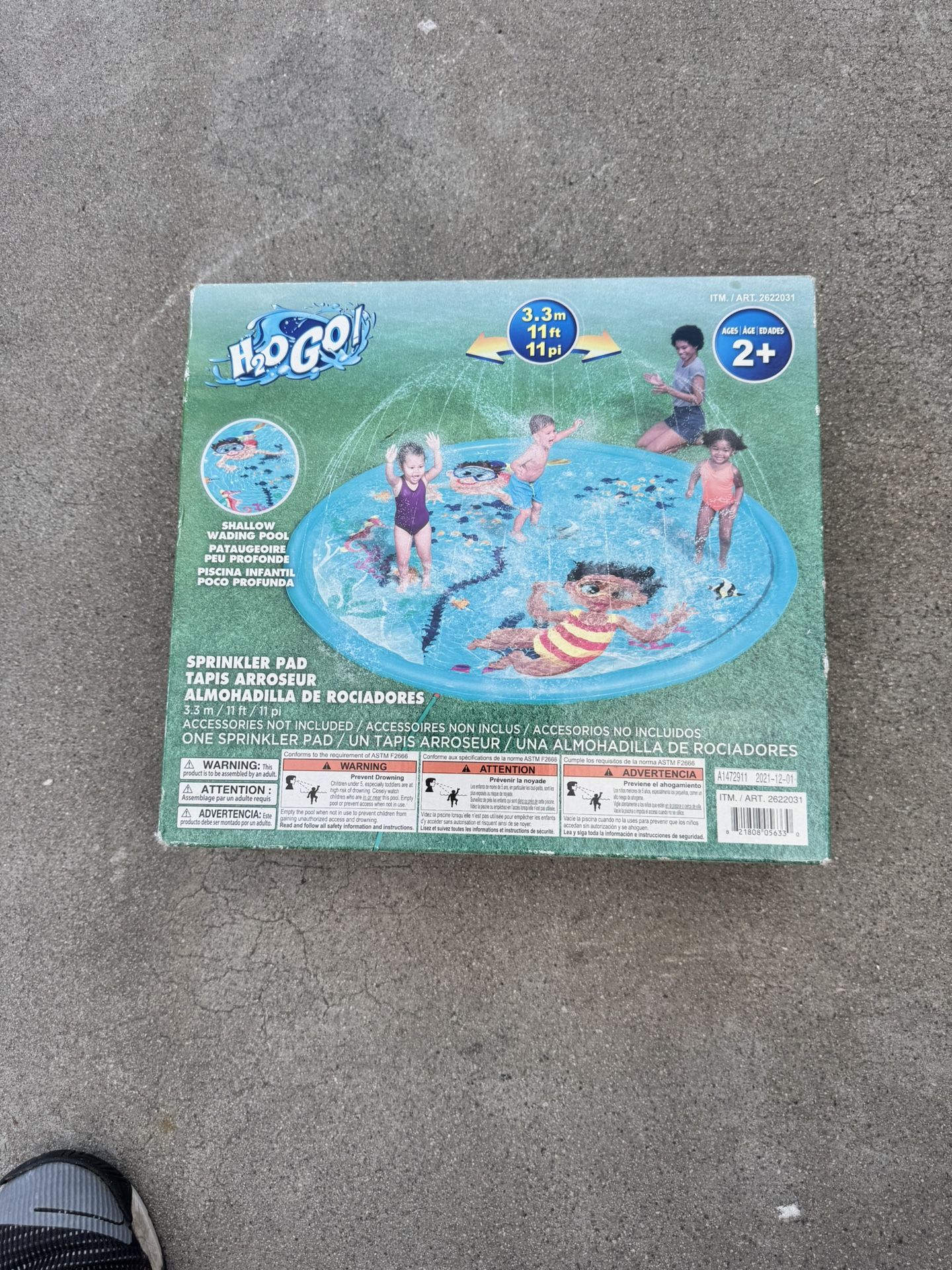 Shallow Wading Pool Sprinkler Pad