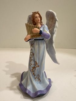 Thomas Kinkade Hawthorne Village Heaven's Melody Porcelain Angel Figurine