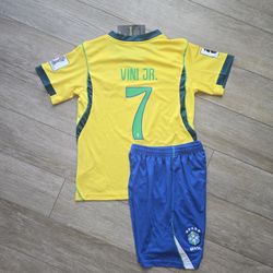 Boys Set Soccer Team Brasil 2026 World Cup ViniJr#7