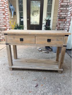 Rustic entry table