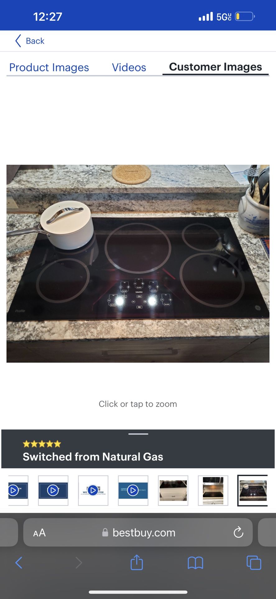 BRAND NEW IN UNOPENED BOX GE 5 Burner SMOOTHTOP Cook TOP.$1300.1 Year Warranty