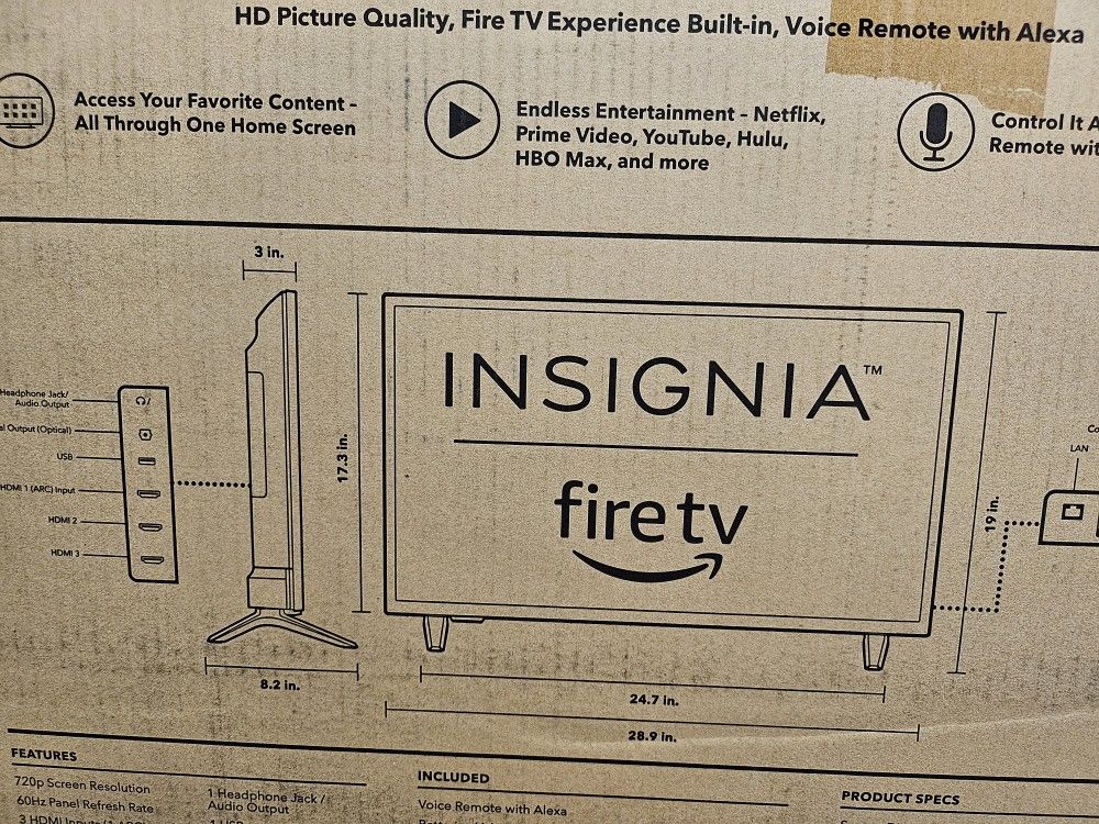 Brand New 32" Insignia Fire TV - Sealed in Box!
