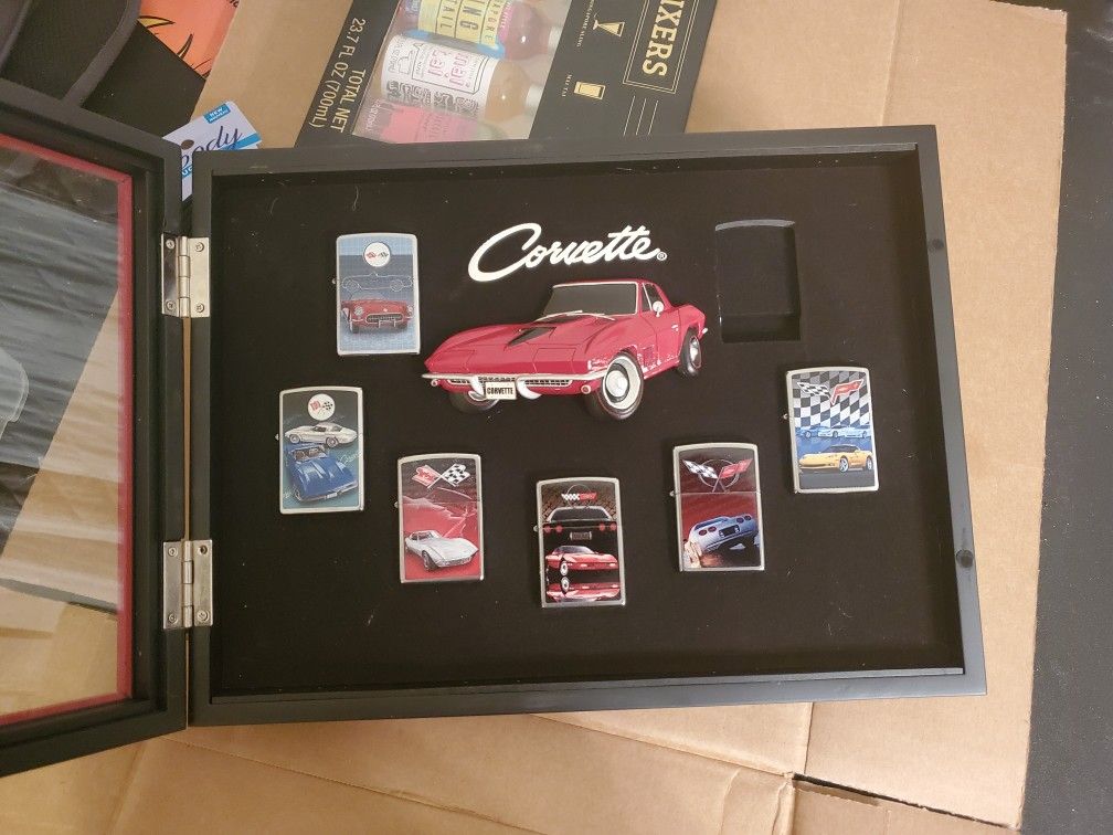 Zippo Corvette collection lighters