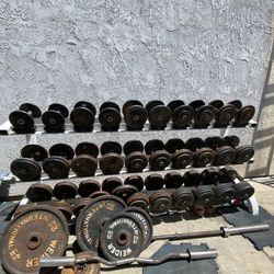 Weight Set. Perfect For home gym! 