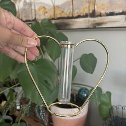 Gold Heart Bud Planter 6in