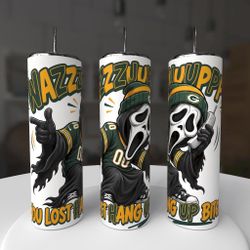 Green Bay Packers Ghostface Football Tumbler