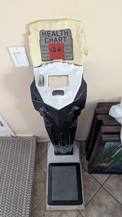 1930s Mills Novelty Health Chart Scale. Works With Keys $200