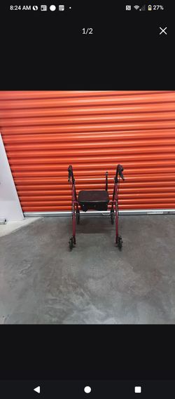 4-Wheel Rollator Walker with Seat