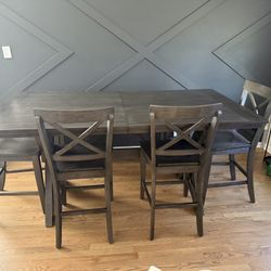 Dining Room Table With Bench And Leaf